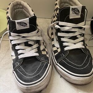 Vans Black and White Checkered High-Tops